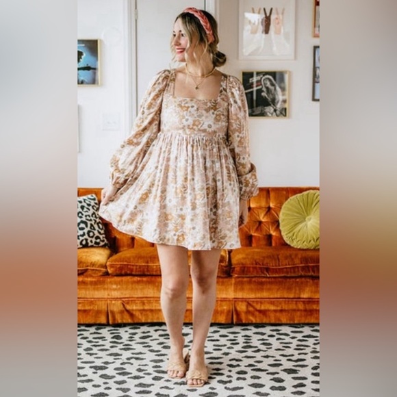 NWT•Vada Winter•Blythe Dress •Boho Floral - Picture 2 of 11